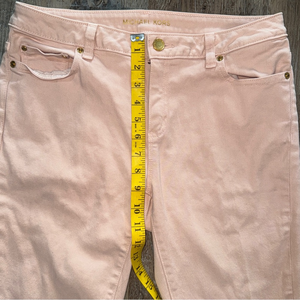 Michael Kors Blush Izzy Cropped Skinny Jeans - Picture 5 of 7